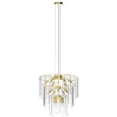 Zuma Line Nira MD352314LEGN lampa wisząca powyżej 6x40 W przezroczysta-złota