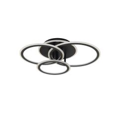 Zuma Line Lunar MS238130BK lampa podsufitowa 1x55 W czarna-złota