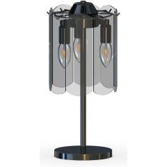 Zuma Line Nira MT35233SEBCN lampa stołowa 3x40 W czarna-przydymiona