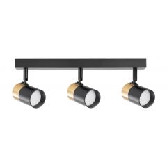 Zuma Line Fori OB2204BD3BK lampa podsufitowa 3x50 W czarna-złota