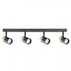 Zuma Line Fori OB2204BD4BK lampa podsufitowa 4x50 W czarna-złota