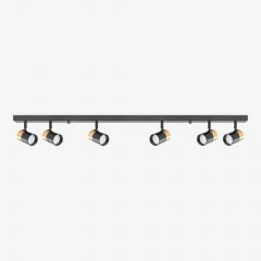 Zuma Line Fori OB2204BD6BK lampa podsufitowa 6x50 W czarna-złota