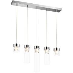 Zuma Line Gatafe P038905EB5AC lampa wisząca 5x28 W przezroczysta