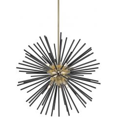 Zuma Line Urchin P049109CF7BC lampa wisząca powyżej 6x42 W czarna