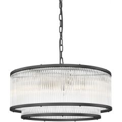 Zuma Line Sergio P052806HP7AC lampa wisząca 6x60 W czarna