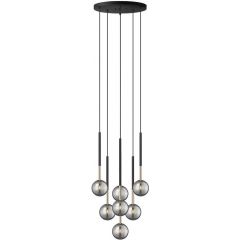 Zuma Line Arcturus P057407FSDFZ lampa wisząca powyżej 6x4 W czarna-złota