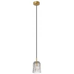 Zuma Line Tazza P059001AV7AC lampa wisząca 1x40 W przezroczysta-złota