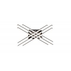 Zuma Line Cross PL998296 lampa podsufitowa 6x8 W czarna-chrom