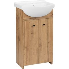 Astor Pik Wotan AMEND4532N umywalka z szafką 46 cm dąb