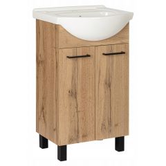 Astor Diuna Wotan AMLUD5022N umywalka z szafką 51 cm dąb