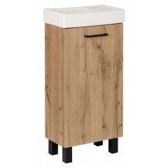 Astor Diuna Wotan AMLUU4022N umywalka z szafką 40 cm dąb