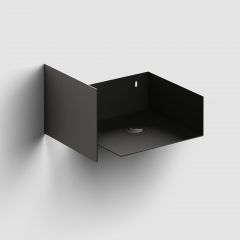 Clou Flush CL073601021 konsola 36.5x27x20.5 cm podumywalkowa wisząca czarna