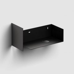 Clou Flush CL073603021 konsola 44x18x20.5 cm podumywalkowa wisząca czarna