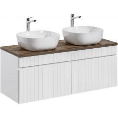 Comad Iconic White SETICWB120CM6252 umywalka z szafką i blatem 120 cm białą