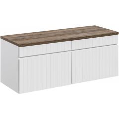 Comad Iconic White SETICWB160CM szafka z blatem 160xx46 cm podumywalkowa wisząca biała