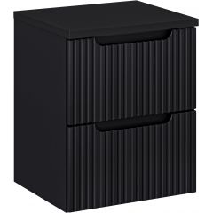 Comad Nova Black SETNOBBBLACK50CMS szafka z blatem 50x40x57 cm podumywalkowa wisząca czarna