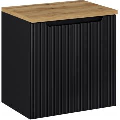 Comad Nova Black SETNOBBOAK60CMD szafka z blatem 60x40x57 cm podumywalkowa wisząca czarna