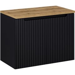 Comad Nova Black SETNOBBOAK80CMD szafka z blatem 80x40x57 cm podumywalkowa wisząca czarna