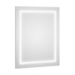 Defra Dot 217L06001 lustro 80x60 cm prostokątne z oświetleniem biały
