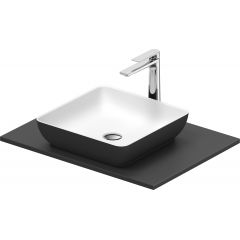 Duravit Sivida 268017FI00 umywalka z konsolą 68 cm szarą