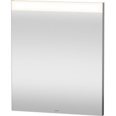 Duravit D-Neo LM783500000 lustro 60x70 cm prostokątne z oświetleniem srebrny