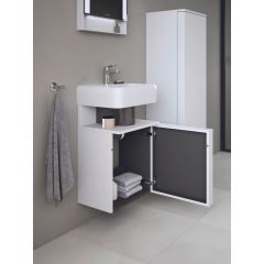 Duravit Qatego QA4076L18180000 szafka 44x35x64.5 cm podumywalkowa wisząca biała