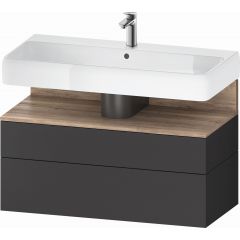 Duravit Qatego QA4395055490010 szafka 99x47x59 cm podumywalkowa wisząca grafit