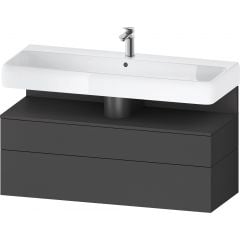 Duravit Qatego QA4396049490010 szafka 119x47x59 cm podumywalkowa wisząca grafit