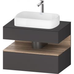 Duravit Qatego QA4730055490010 szafka 80x55x60 cm podumywalkowa wisząca grafit