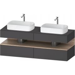 Duravit Qatego QA4779055490010 szafka 160x55x60 cm podumywalkowa wisząca grafit