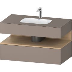 Duravit Qatego QA4786030430010 umywalka z szafką 100 cm beż