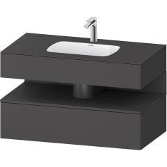 Duravit Qatego QA4786049490010 umywalka z szafką 100 cm grafit