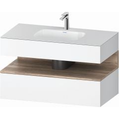 Duravit Qatego QA4786055180010 umywalka z szafką 100 cm biała