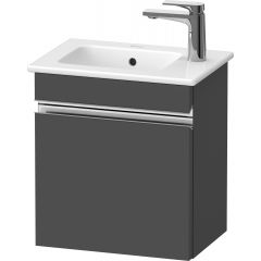 Duravit Sivida SV4642L10490000 szafka 40x28.7x44.3 cm podumywalkowa wisząca grafitowa-chrom