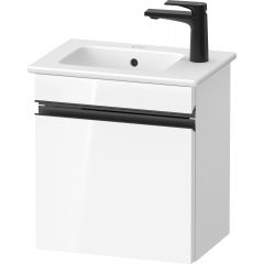 Duravit Sivida SV4642LBD220000 szafka 40x28.7x44.3 cm podumywalkowa wisząca biała-czarna