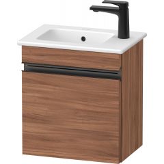 Duravit Sivida SV4642LBD790000 szafka 40x28.7x44.3 cm podumywalkowa wisząca czarna-orzech