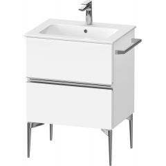 Duravit Sivida SV4643010180000 szafka 61x47.7x59.1 cm podumywalkowa wisząca biała-chrom