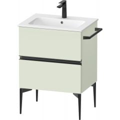 Duravit Sivida SV46430BDHH0000 szafka 61x47.7x59.1 cm podumywalkowa wisząca czarna-zielona