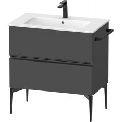 Duravit Sivida SV46440BD490000 szafka 81x47.7x59.1 cm podumywalkowa wisząca czarna-grafitowa