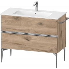 Duravit Sivida SV4645010550000 szafka 101x47.7x59.1 cm podumywalkowa wisząca dąb-chrom