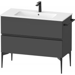 Duravit Sivida SV46450BD490000 szafka 101x47.7x59.1 cm podumywalkowa wisząca czarna-grafitowa