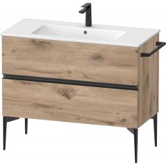 Duravit Sivida SV46450BD550000 szafka 101x47.7x59.1 cm podumywalkowa wisząca czarna-dąb