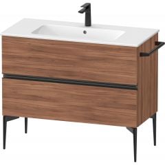 Duravit Sivida SV46450BD790000 szafka 101x47.7x59.1 cm podumywalkowa wisząca czarna-orzech