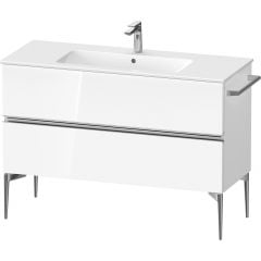 Duravit Sivida SV4646010220000 szafka 121x47.7x59.1 cm podumywalkowa wisząca biała-chrom