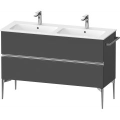 Duravit Sivida SV4647010490000 szafka 128x47.7x59.1 cm podumywalkowa wisząca grafitowa-chrom