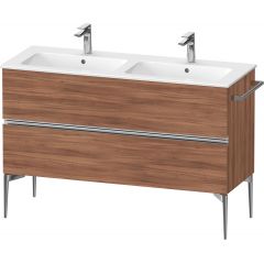 Duravit Sivida SV4647010790000 szafka 128x47.7x59.1 cm podumywalkowa wisząca orzech-chrom