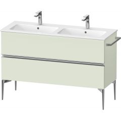 Duravit Sivida SV4647010HH0000 szafka 128x47.7x59.1 cm podumywalkowa wisząca zielona-chrom