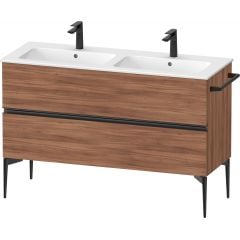 Duravit Sivida SV46470BD790000 szafka 128x47.7x59.1 cm podumywalkowa wisząca czarna-orzech