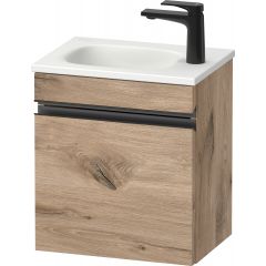 Duravit Sivida SV4649LBD550000 szafka 40x29.5x44.5 cm podumywalkowa wisząca czarna-dąb