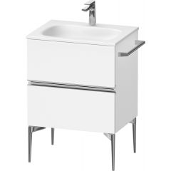 Duravit Sivida SV4650010180000 szafka 61x47.7x59.2 cm podumywalkowa wisząca biała-chrom